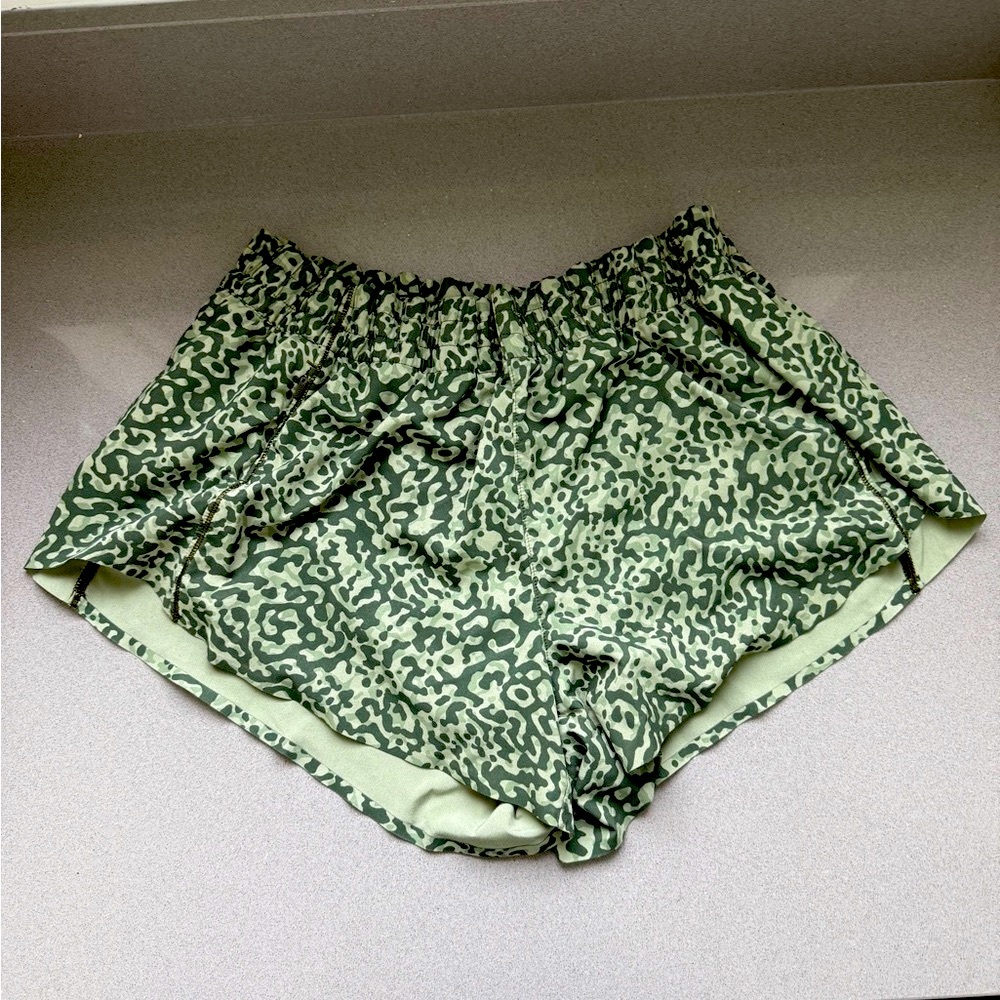Athleta Green Camo Shorts